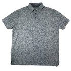 Under Armour Polo Shirt Mens Large Blue Golf Rugby Short Sleeve