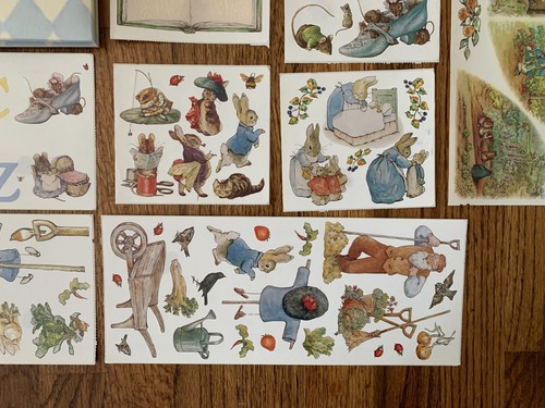 Album Gibson Beatrix Potter 1990 album album album 14,5" x 12,5" con adesivi INUTILIZZATO! - Foto 5 di 6