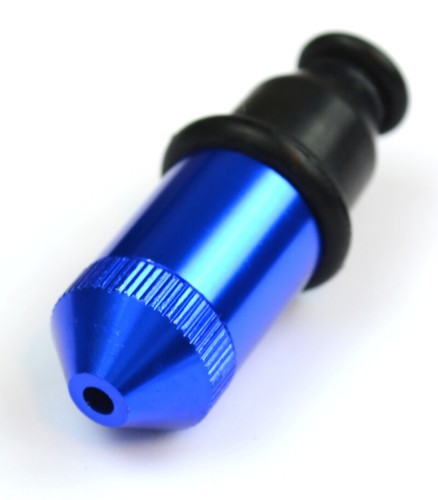 Sneak a Toke Metal Bullet Smoking Pipe BLUE One Hitter Tobacco Pipe w/Screens - Picture 2 of 7