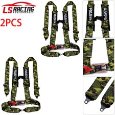 2x 4 Point 3 Racing Style Harness Belt 4pt Camlock Quick Release 2x 4 Point 3 Racing Style Harness Belt 4pt Camlock Quick Release