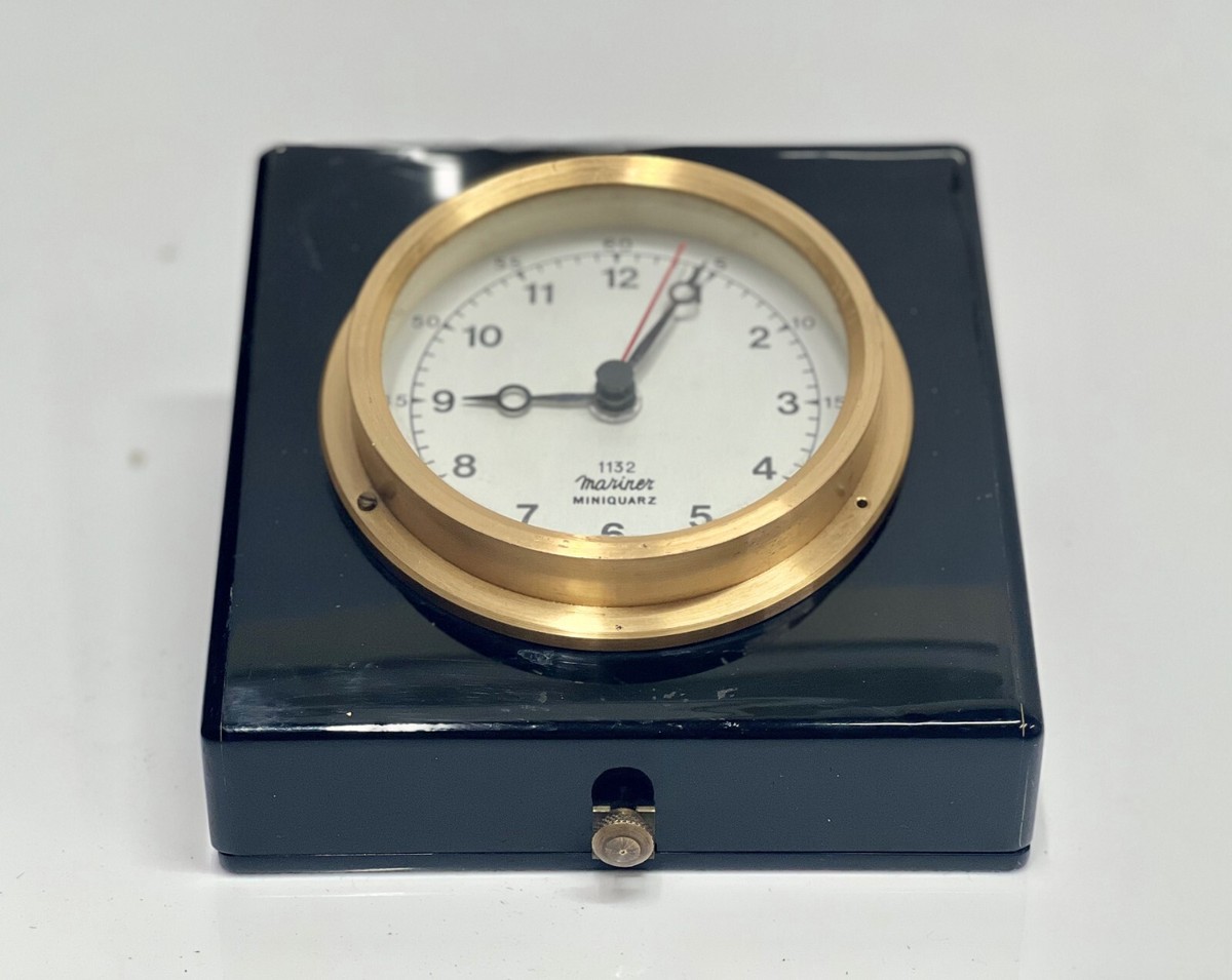 Mariner Mini Quartz Original Old Antique Ship Marine Black