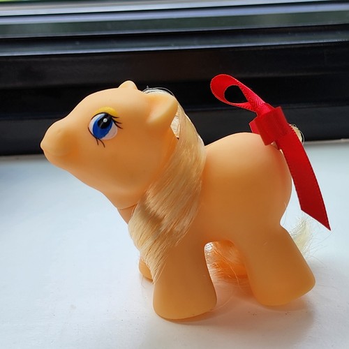 G1 MLP Little Pony Style Dollar Store Fakie My Baby Orange Peach Apple Jack - Bild 6 von 13
