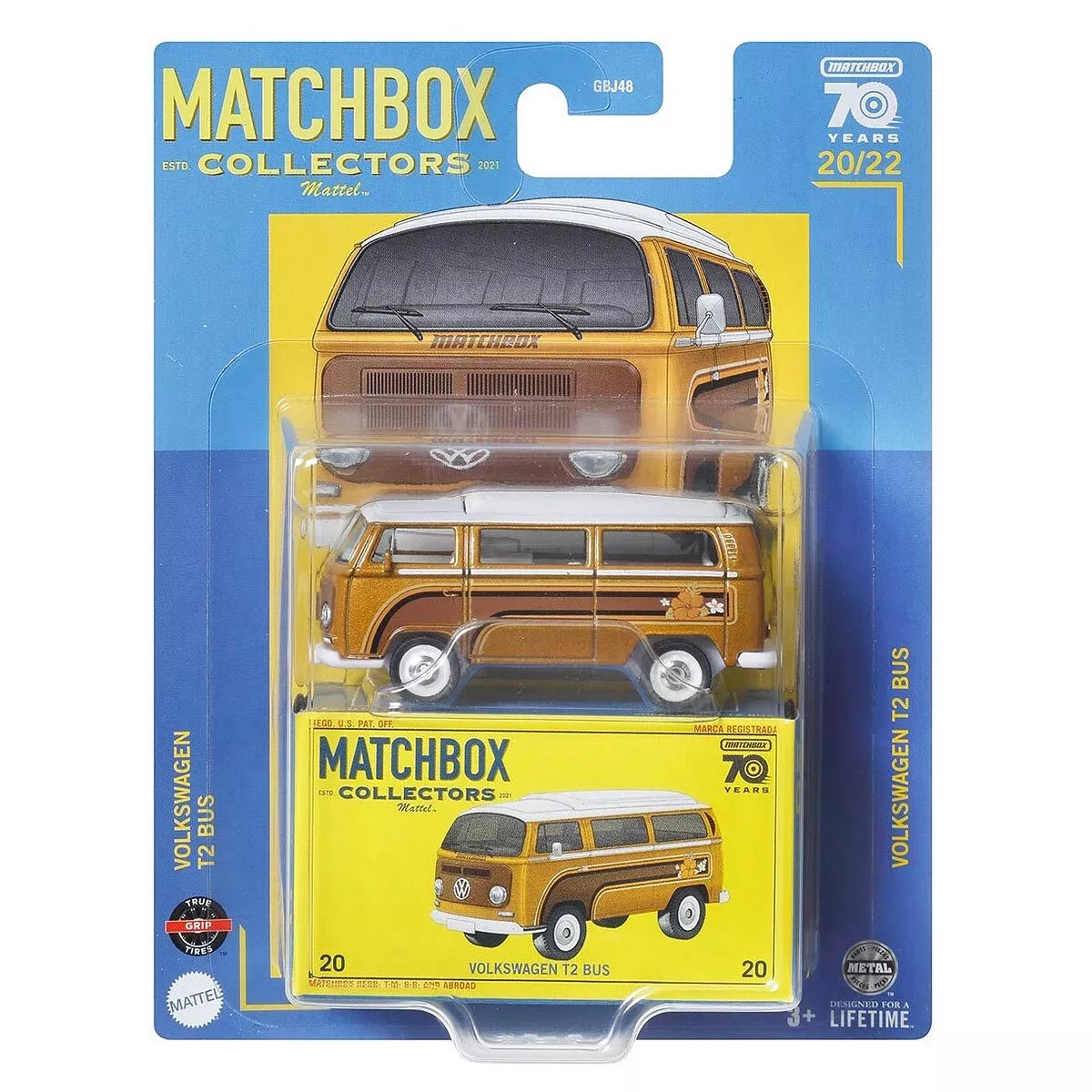 Matchbox Premium Collector Series Volkswagen T2 Bus Kids Toys Ages 3 Mattel