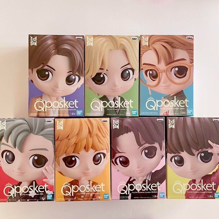 BTS QPosket Dynamite Figure TinyTAN Complete Set of 7 A color