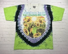 Vntg 1998 Grateful Dead Sunflower Terrapin Liquid Blue Tag Size XL