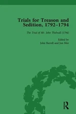 Trials for Treason and Sedition 1792-1794, Hardcover by Barrell, John; Mee, J...
