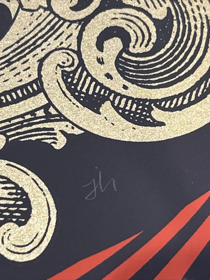 Pôsteres numerados tríptico Helton Fare Thee Well assinado à mão Grateful Dead / STU - Imagem 3 de 4