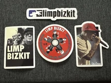Lot (4) LIMP BIZKIT 7/8" to 3 1/2" Band Logo STICKERS Fred DURST FAST! FREE SHIP
