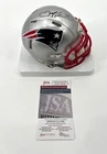 JULIAN EDELMAN AUTOGRAPHED NEW ENGLAND PATRIOTS MINI HELMET JSA WITNESS COA