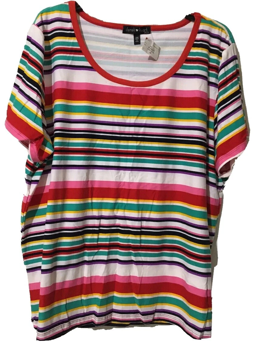 Prendas para mujer Derek con corazón a rayas