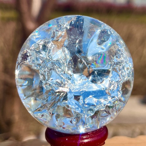 155G Natürliche Titan Regenbogen Quarz Kugel Kristallkugel Heilung - Bild 10 von 22
