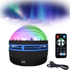 LED Northern Light Galaxy Projection Lamp Aurora Star Projector Night Light US