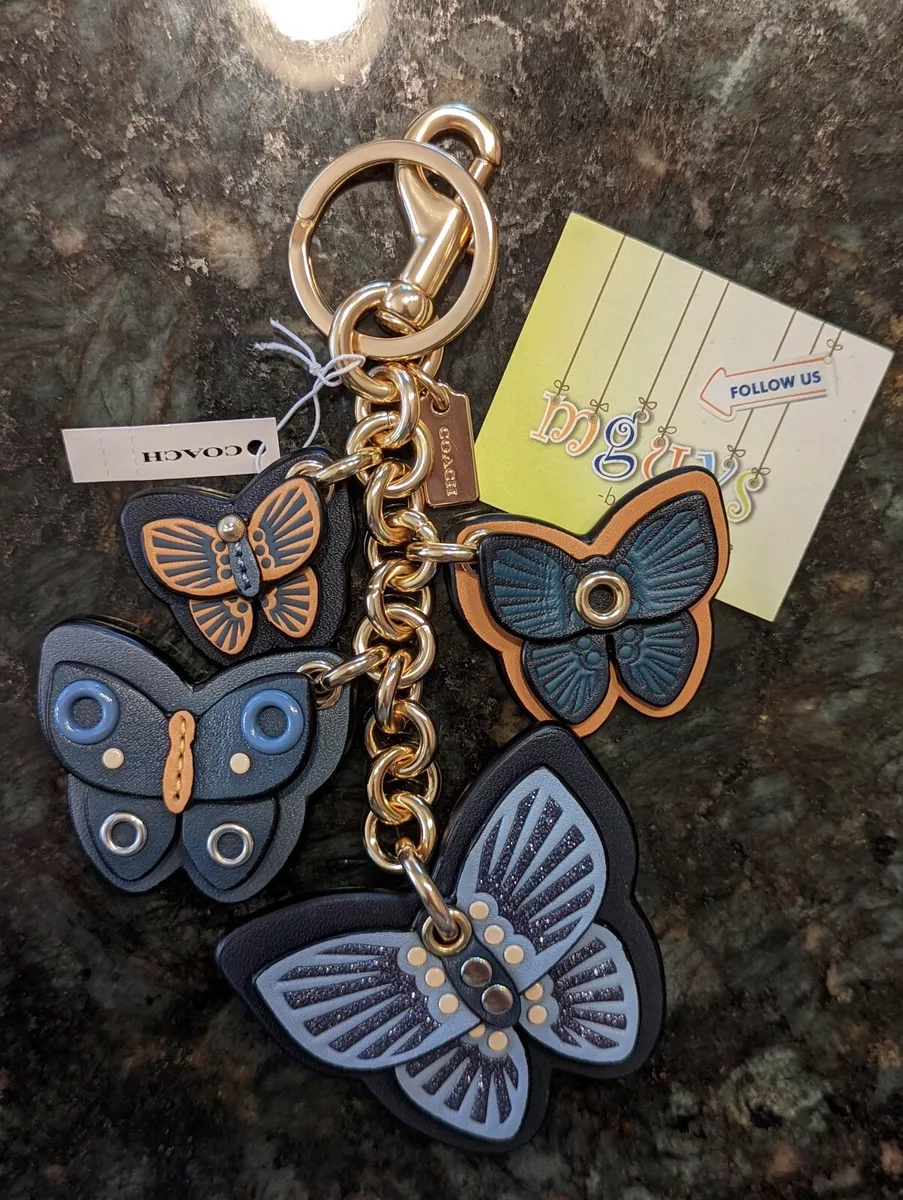 Coach butterfly bag charm clearance