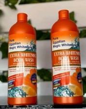 X 1 BOTTLE: Pure Egyptian whitenizer shower gel with Carrot & egg yolk 1000ml