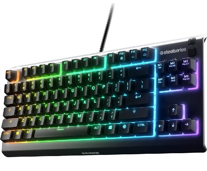 SteelSeries Apex 3 TKL Wired Membrane Whisper Quiet Switch Gaming Keyboard
