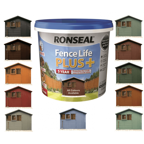 ronseal fence life plus black oak