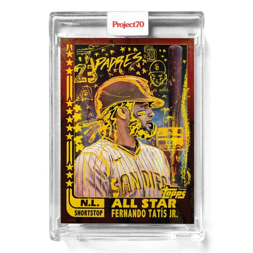 2021 Topps Project 70 Fernando Tatis Jr. Card #645 by Gregory Siff SD Padres