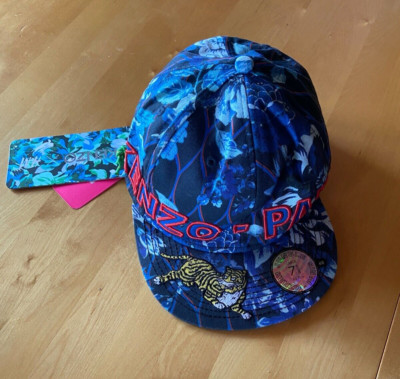 Kenzo X H&M Cap Kappe Hut Tiger Baseball Mütze floral Size L