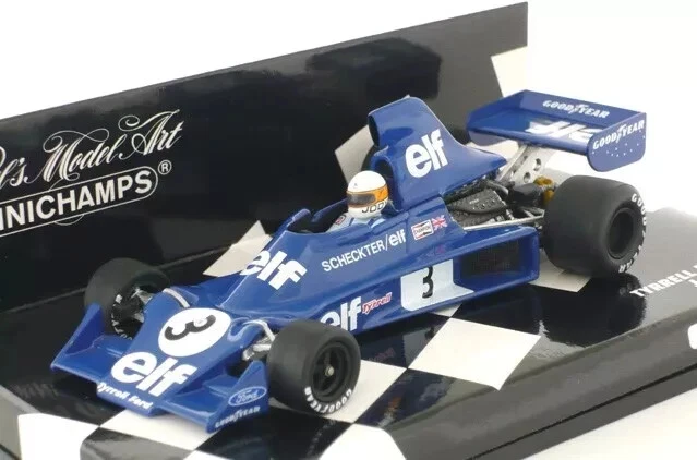 MODELLINO AUTO 1:43 MINICHAMPS F1 TYRRELL FORD SCHECKTER 1975 DIECAST MODELLISMO - Immagine 2 di 3