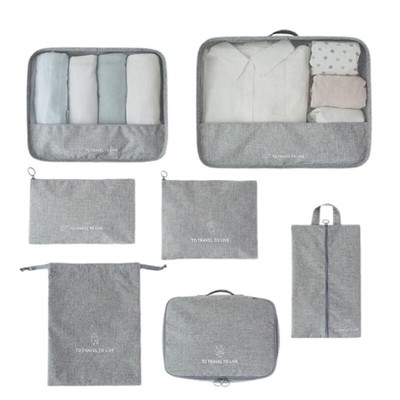 7PCS Travel Aufbewahrungstasche Cation Oxford Cloth Einfache Kleidung