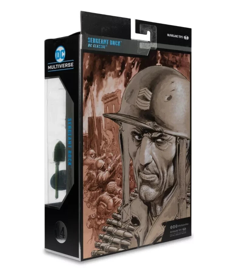 Figurine SERGEANT ROCK PLATINUM EDITION - DC Multiverse, McFarlane Toys, 18 Cm, Neuve
