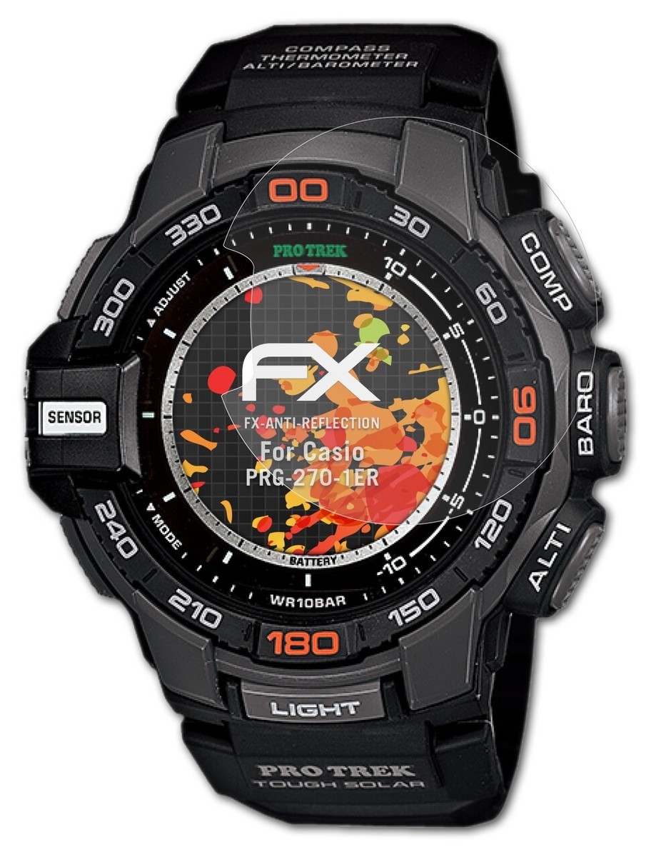 AtFoliX Displayschutzfolie Für Casio B640WC-5AEF – Ultraklar, 6H Kratzfest, Blasenfrei, Inkl. Montagezubehör