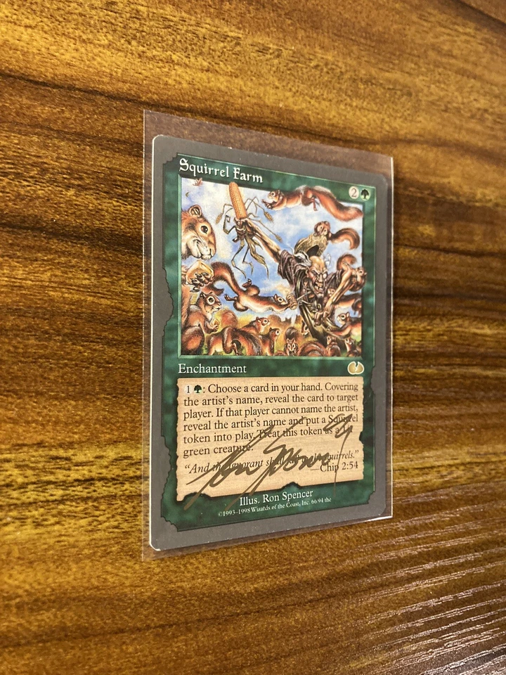 MTG✨Artist Signed SQUIRREL FARM✨Unglued NM RARE 1998 Ron Spencer Art - Image 3 of 4