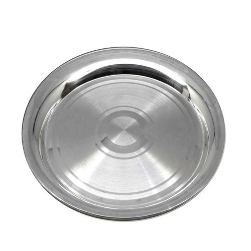 Pure Silver Plate Thali for Gift, Tilak teeka Pooja remedies 6 Inches