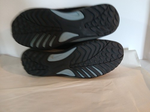 Croft And Barrow Black Leather Comfort Slip On Shoes Womens 9.5 MD Stitch Design - Picture 16 of 24