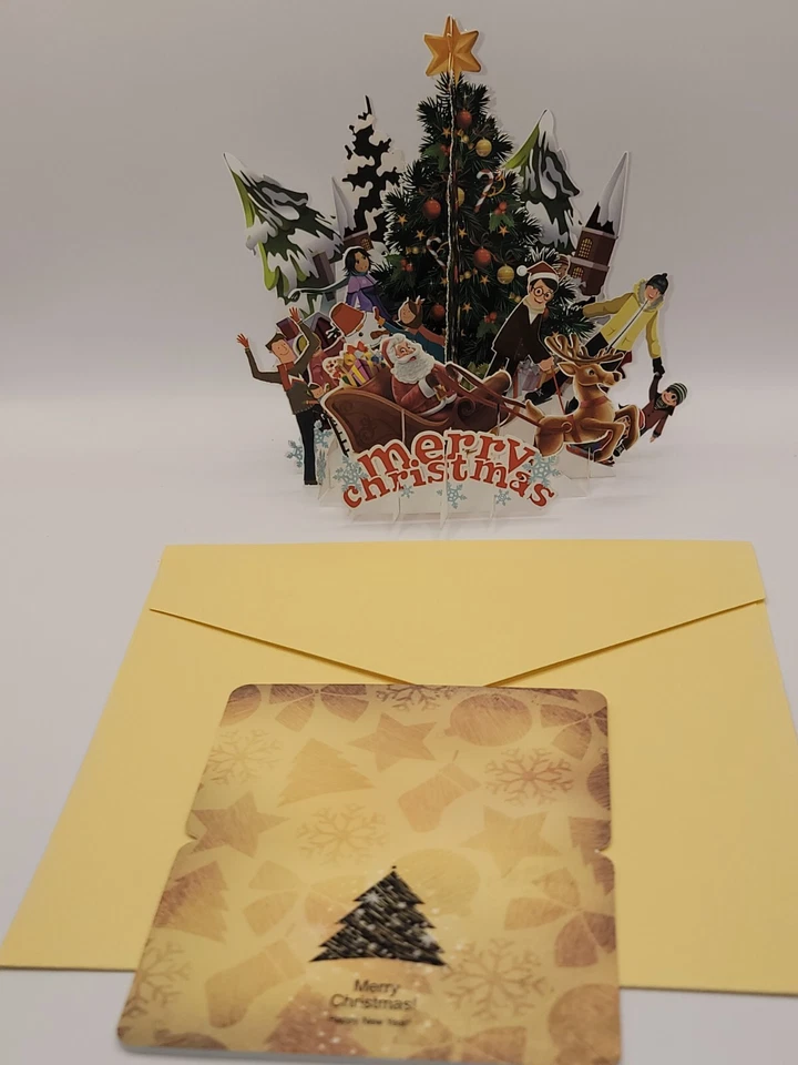 Pop Up Merry Christmas Greeting Card  #39 - Image 2 of 4