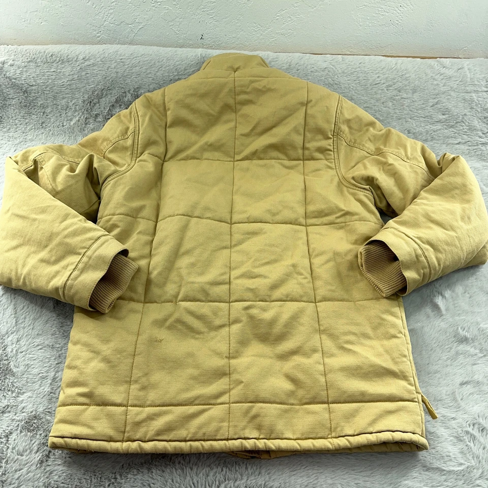 Abrigo Analógico Para Hombre Medio Caqui Marrón Acolchado Largo Medio Patinador Exterior Patinaje Foto 4 de 4