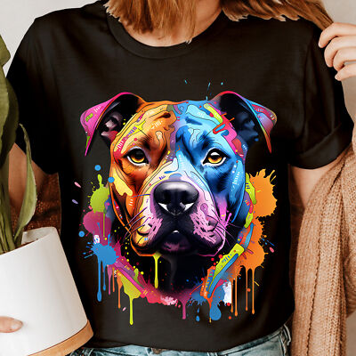 Staffordshire Bullterrier Staffy Hund Welpe Besitzer Damen T-Shirts Top #6NE