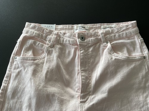 Cotton On Jeans Women's Size 14 Original Flares PINK High Rise Denim Casual BNWT - Picture 5 of 18