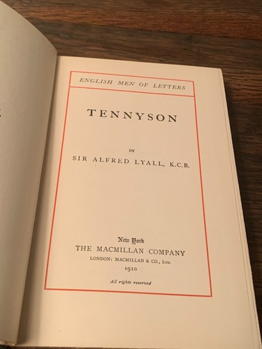 Tennyson by Sir Alfred Lyall 1910 - Picture 7 of 8
