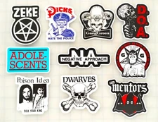 Punk Vinyl Sticker Lot (10 Stickers) Set 7