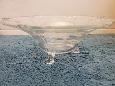 ANTIQUE ''CUT GLASS'' FOOTED BOWL - PRE OWNED/SWEET