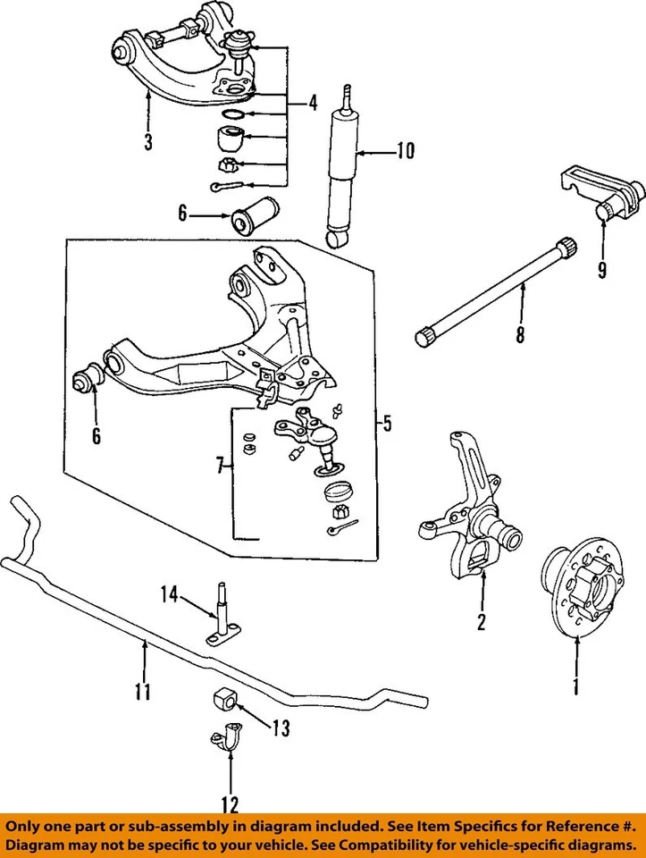 Used Front Suspension Stabilizer Bar fits: 1997 Mitsubishi Montero sport Front F Foto 3 de 4