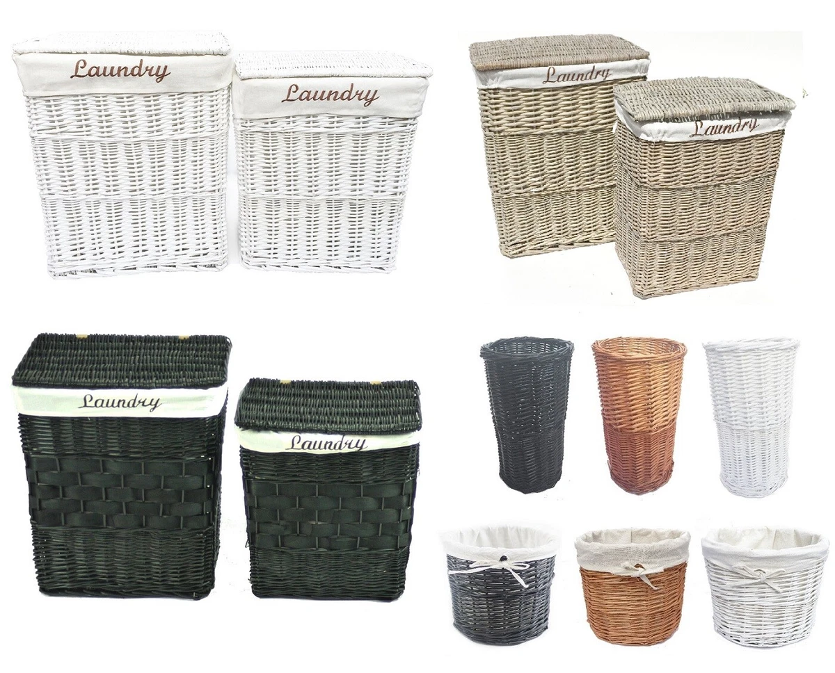 Black white laundry clearance basket