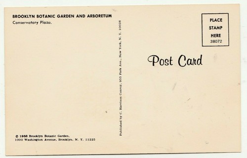 NEW YORK, BROOKLYN BOTANIC GARDEN, ABOUT 1970 MINT - Picture 2 of 2