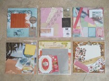 Six Brand New Sets of Very Colorful and Creative Scrapbook Pages - 50 Retall