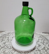 Vintage Ernest Julio Gallo Dark Green 4 Liters Glass Bottle Jug Original Cap