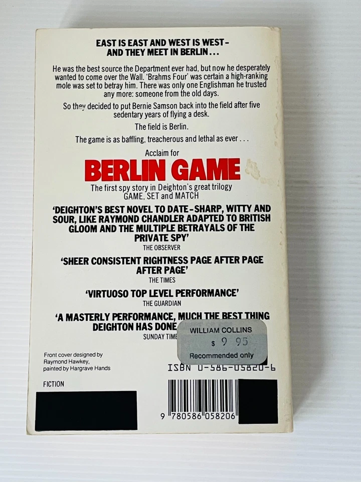 Len Deighton - 4 Book Lot Spy Thrillers - Game Set Match + Winter / PBs Good Con - image 3 of 4