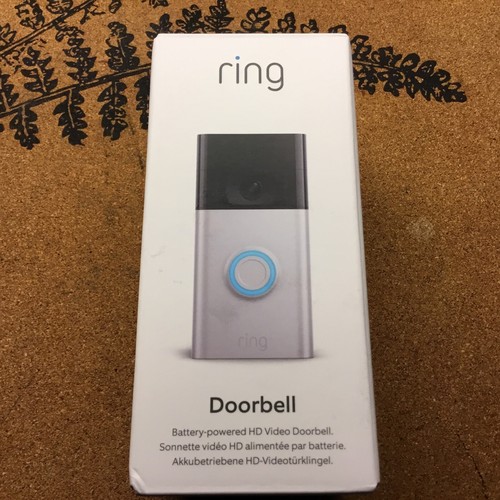 Ring Video Doorbell 2nd Gen Security Camera with 1080p HD Video Silver  - Picture 1 of 6