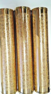Hermle & kieninger  G.F/G.M clocks  brass  weight shells 50 x 245 mm engraved