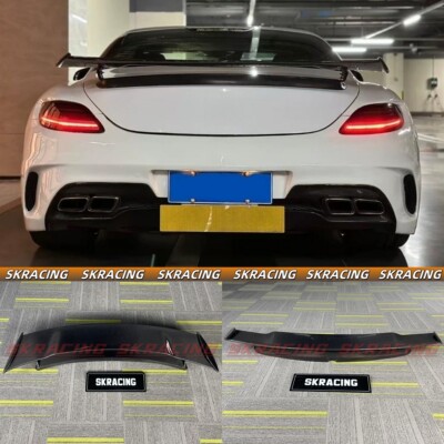 Unpainted/Carbon Fiber/Forged Rear Spoiler Wing Fit Benz SLS C197 R197 2010-14
