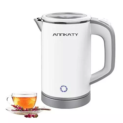 Portable Travel Electric Kettle, Mini Electric Tea Kettle for Boiling Water