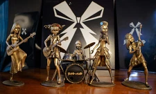Complete Band-Maid set of 3D modeled and printed figurines including drum-kit