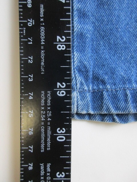 John Blair Jeans Adult 32x29 Blue Straight Leg Slash Pocket Elastic Waist Mens