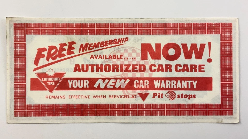 Canadian Tire Banknote 20 Cents 2 Overprint 1 Free Membership Helmet CC324 - Image 4 of 4