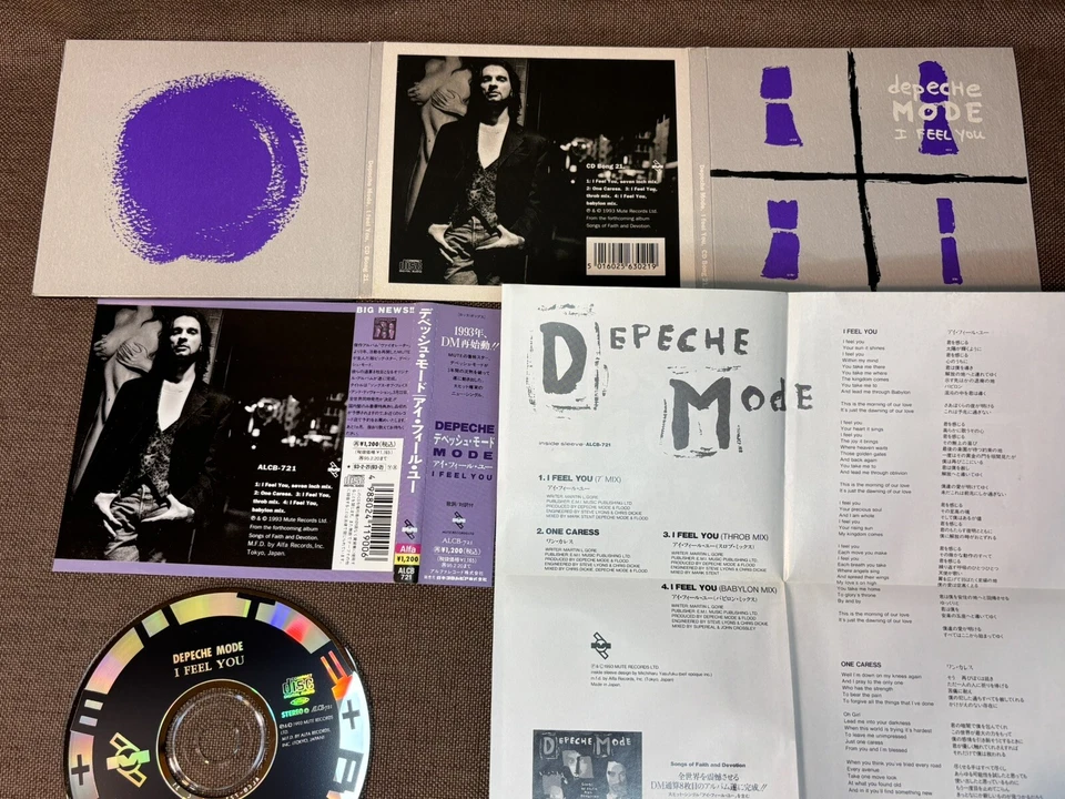 DEPECHE MODE I Feel You JAPAN 5" MAXI CD ALCB-721 1A2 C 31 OBI + INSERT Digipack - Image 2 of 4